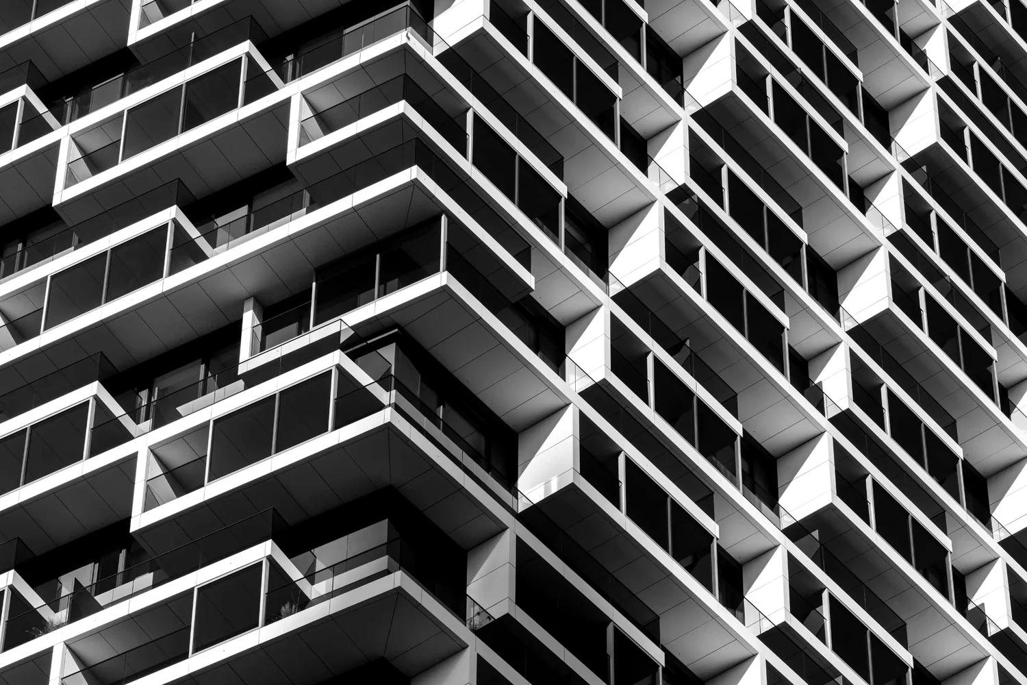 Schwarz-weißes Architekturmotiv